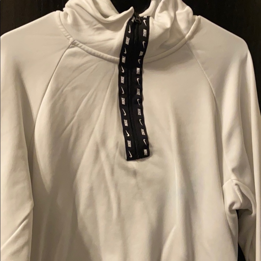 White Nike Zip Up